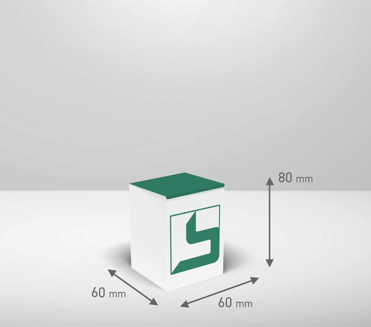 Škatla - totem: 60x60x80 mm (D8X).